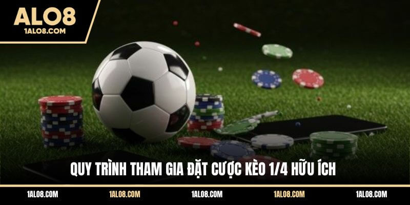 Kèo 1/4 là gì? Tìm hiểu cách đọc kèo chấp đồng banh nửa trái Quy trình tham gia đặt cược kèo 1/4 hữu ích