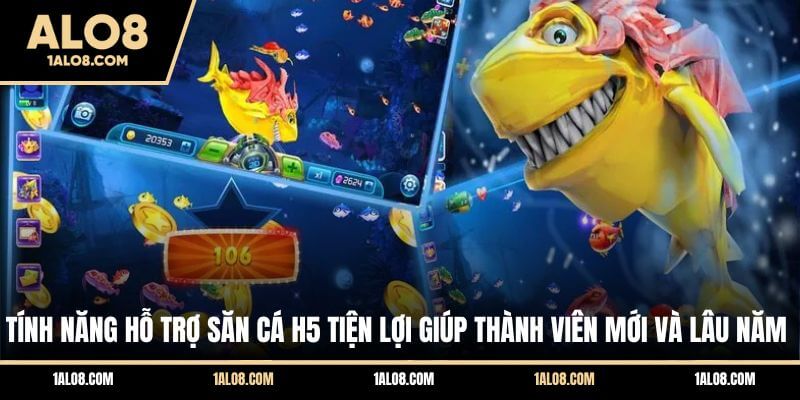 Bắn Cá H5 ALO8 - Game Săn Thưởng Với Đồ Họa Sống Động Tính năng hỗ trợ săn cá H5 tiện lợi giúp thành viên mới và lâu năm